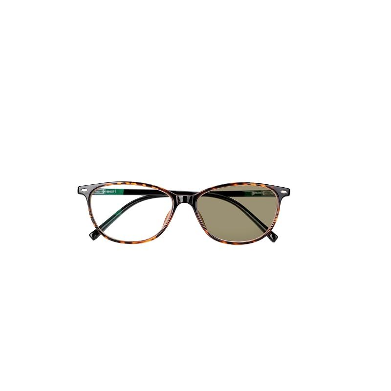【新品】 [ハックベリー] 老眼鏡 遠近両用 サングラス 調光 薄型 シニアグラス UＶカット レディース メンズ おしゃれ デミブラック ウエリントン 度数2.0 P175BD