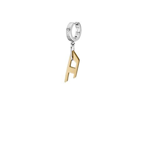 Diesel オールジェンダー ステンレススチール イヤリング, Length: 13.3MM, Width: 3MM, Height: 13.3MM, ステンレス鋼, 宝石なしpms ceff10bc