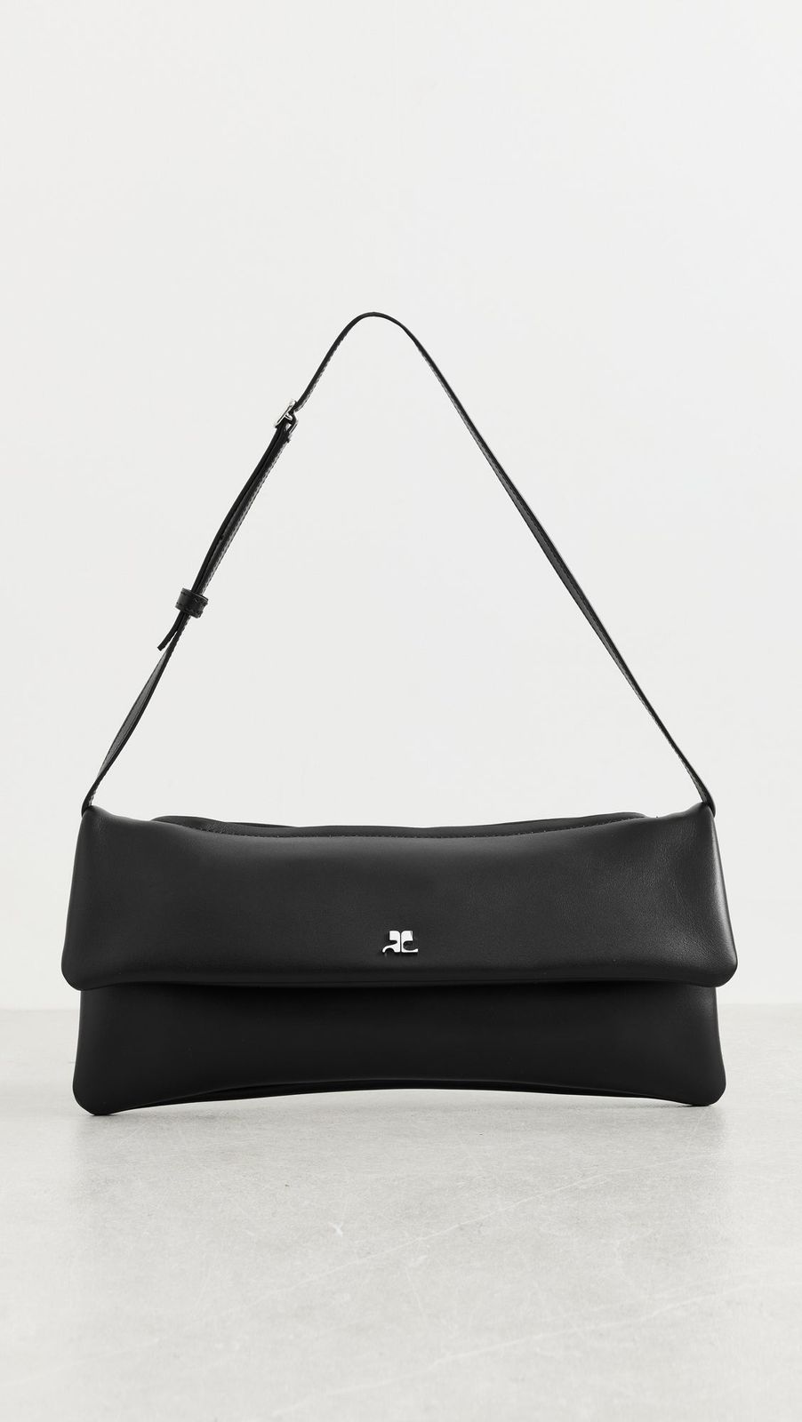 COURREGES Courreges Cuff leather mini clutch
