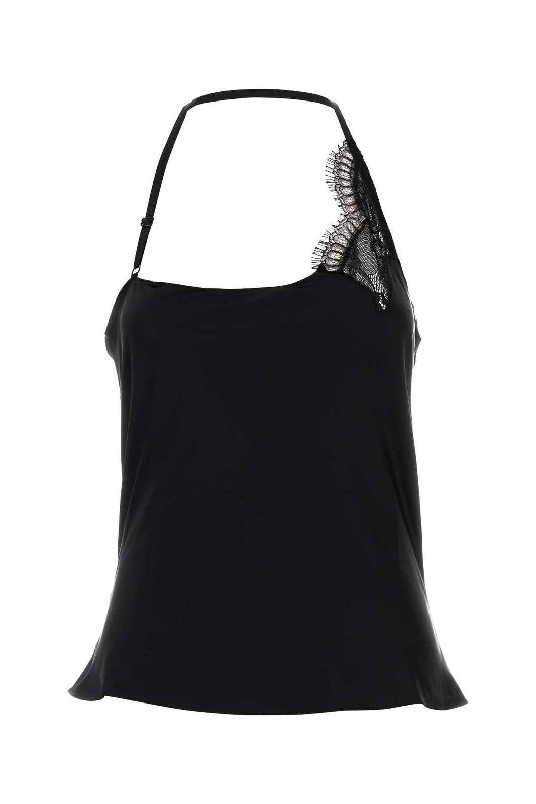 COURREGES Courreges Lace asymmetrical top