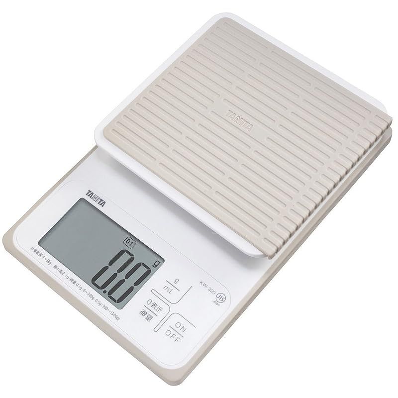【新品】 タニタ クッキングスケール キッチン はかり 料理 防水 デジタル 3kg 0.1g単位 KW-320 WH 洗えるキッチンスケール