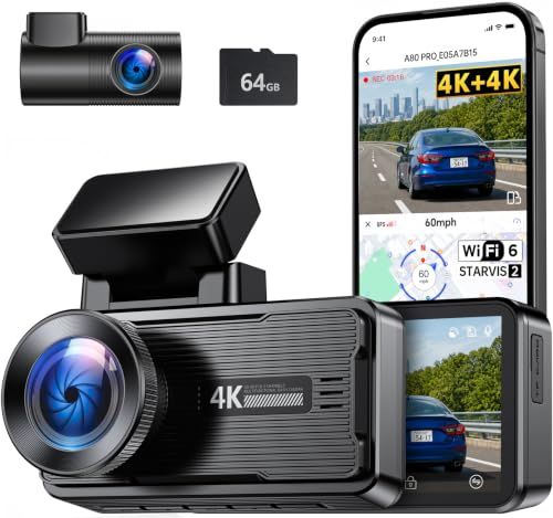★新品★【前後同時4K・前後STARVIS 2・独立処理リアカメラ】JOMISE A80 Pro 小型ドラレコ WiFi 6 ドライブレコーダー 前後2カメラ 最大20MB/s 360°角度調整 車内・後方撮影 3.12インチタッチパネル G 9e9d0249 15,588円