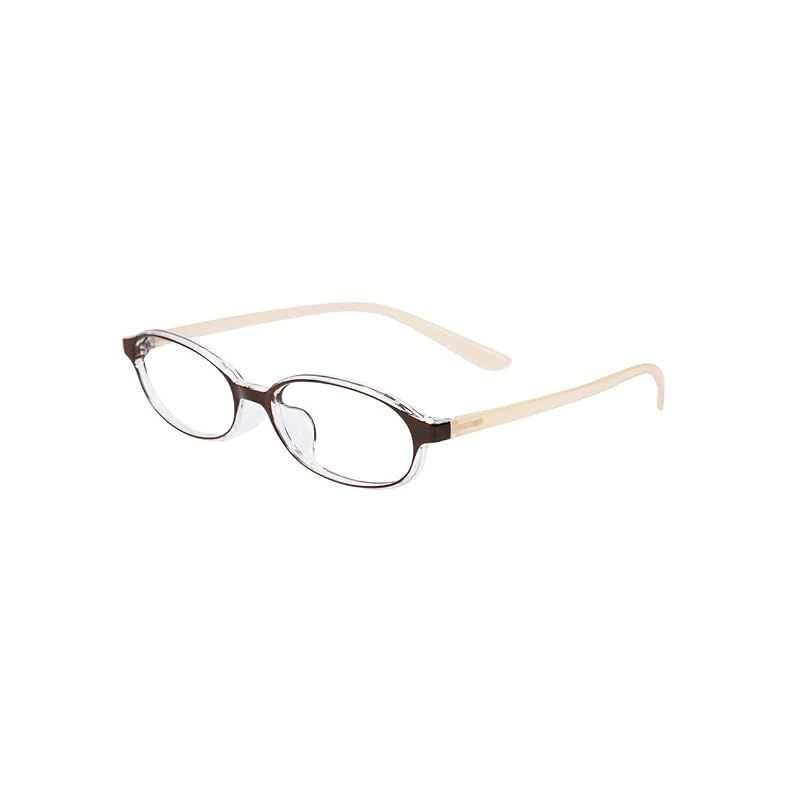 【新品】 [ゾフ] +2.00 オーバル型 軽量 老眼鏡 ズレにくく圧迫感の少ないリーディンググラス （ブラウン） 携帯用 シニアグラス 日本 ユニセックス レディース 女性用 メンズ 男性用 おしゃれ (FREE サイズ)Reading Glasses【51