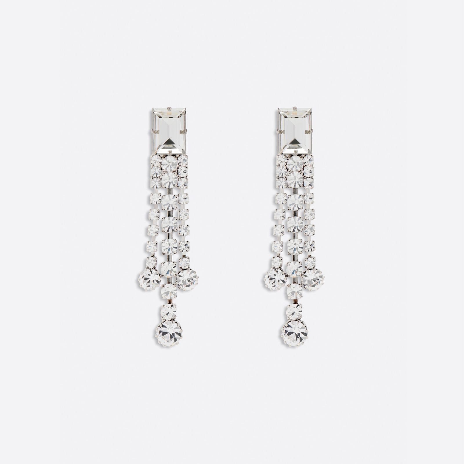 ALESSANDRA RICH Alessandra Rich Crystal earrings with fringes
