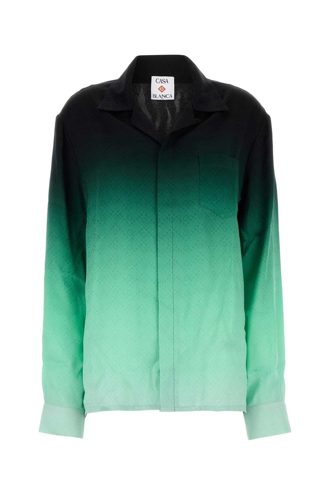 CASABLANCA Casablanca Cuban collar long sleeve shirt