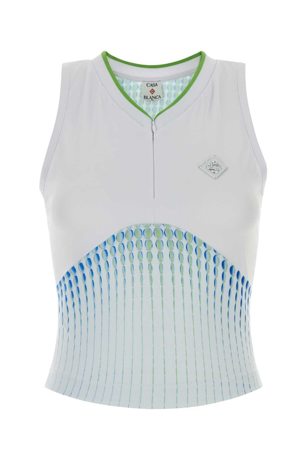 CASABLANCA Casablanca Tennis printed racer top