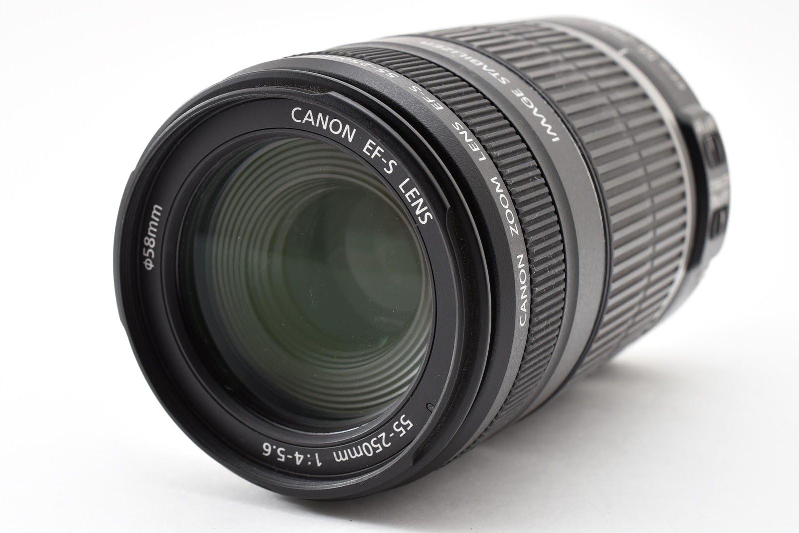 번역된 상품 바겐세일 캐논 EF-S 55-250MM F4-5.6 IS 렌즈 AF 불량 번역본 #8959