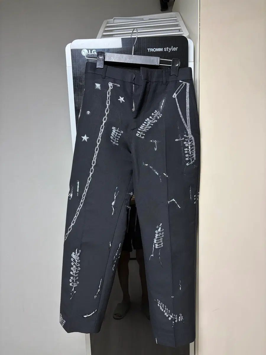 Alexander McQueen アレキサンダー・マックイーン チェーン セイフティー ピン パンツ 44