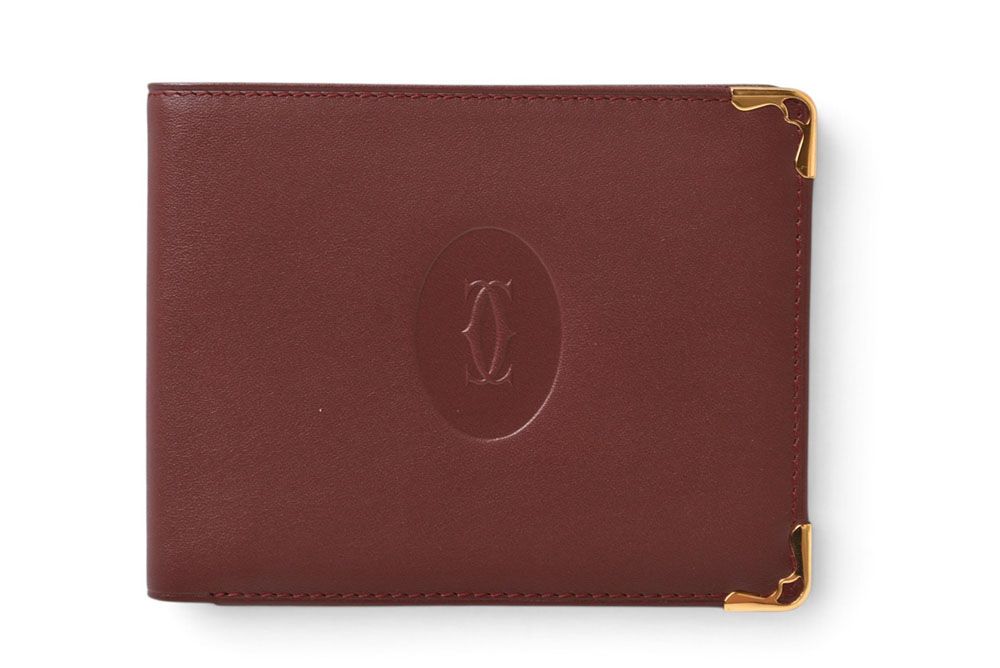 カルティエ 折財布/二つ折り財布 ヴィンテージ Cartier 財布 メンズ マスト ドゥ カルティエ ボルドー L3000079【中古】