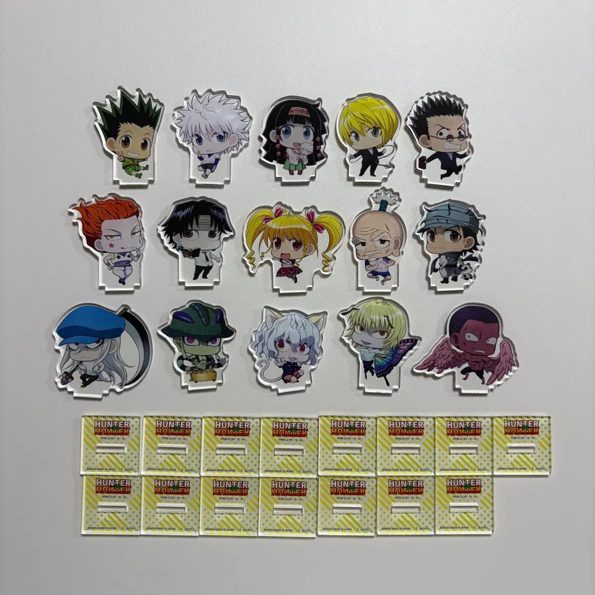 HUNTER×HUNTER ゴン キルア クラピカ ヒソカ クロロ アークス カイト アクリルスタンド ガチャ