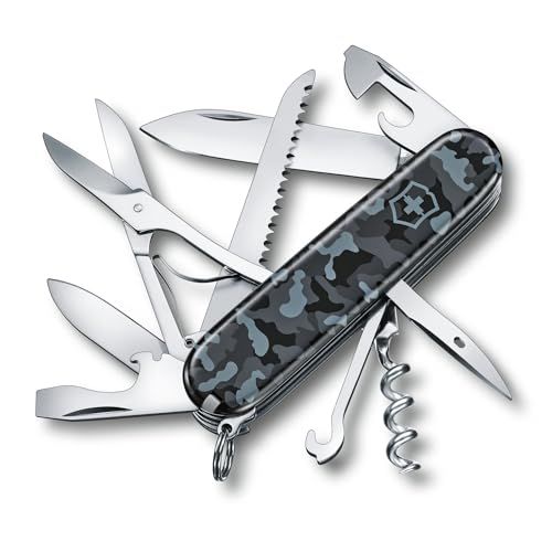 VICTORINOX(ビクトリノックス) ハントマン 全10色 スイス・アーミー ナイフ 多機能 防災グッズ ギフト プレゼント 登山 ハイキング キャンプ はさみ のこぎり付き スイス製マルチツール 小型 コンパクト 十徳 【国内正規品】t