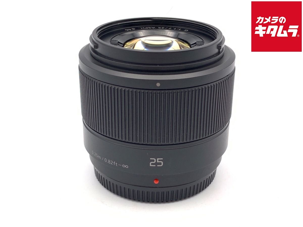 【中古】 【良品】 パナソニック LUMIX G 25mm F1.7 ASPH. [H-H025K] ブラック