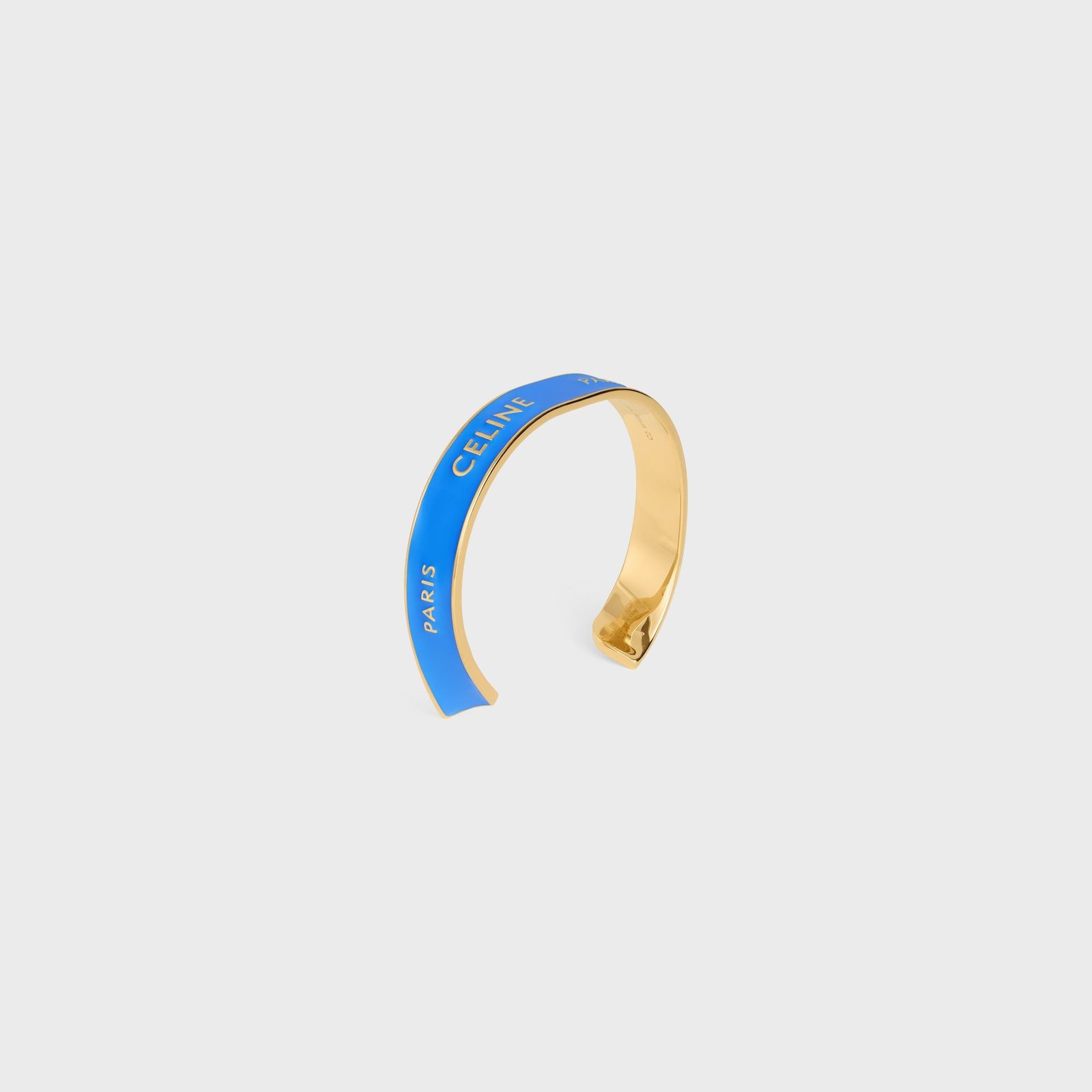 【新品・最安値】Celine Small cuff SKYBLUEGOLD 正規品 ブローチ・コサージュ 48,540円