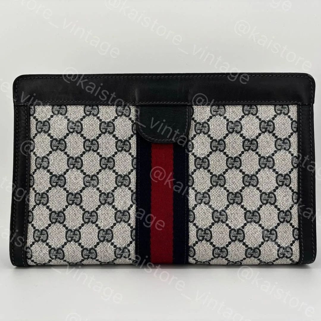 グッチ GUCCI クラッチバッグ セカンドバッグ ヴィンテージグッチ シェリーライン GGスプリーム / Gucci Clutch Bag Vintage Gucci Sherry Line GG Supreme GG Web