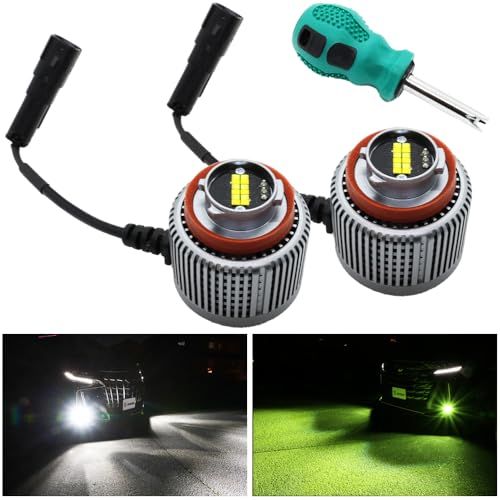 N◆L1B LED フォグランプ 2色切り替え ライムグリーン ホワイト アルファード 40系 ヴェルファイア 40系 ハイエース ノア ハリアー タントカスタム 5e1d5e4a
