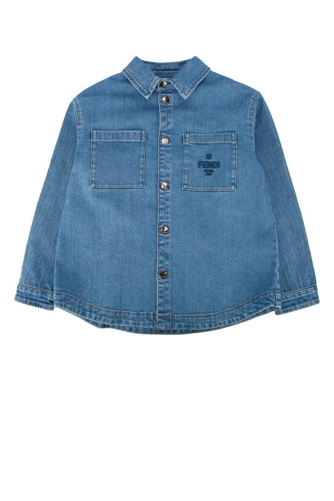 Fendi Kids Go to jacket denim