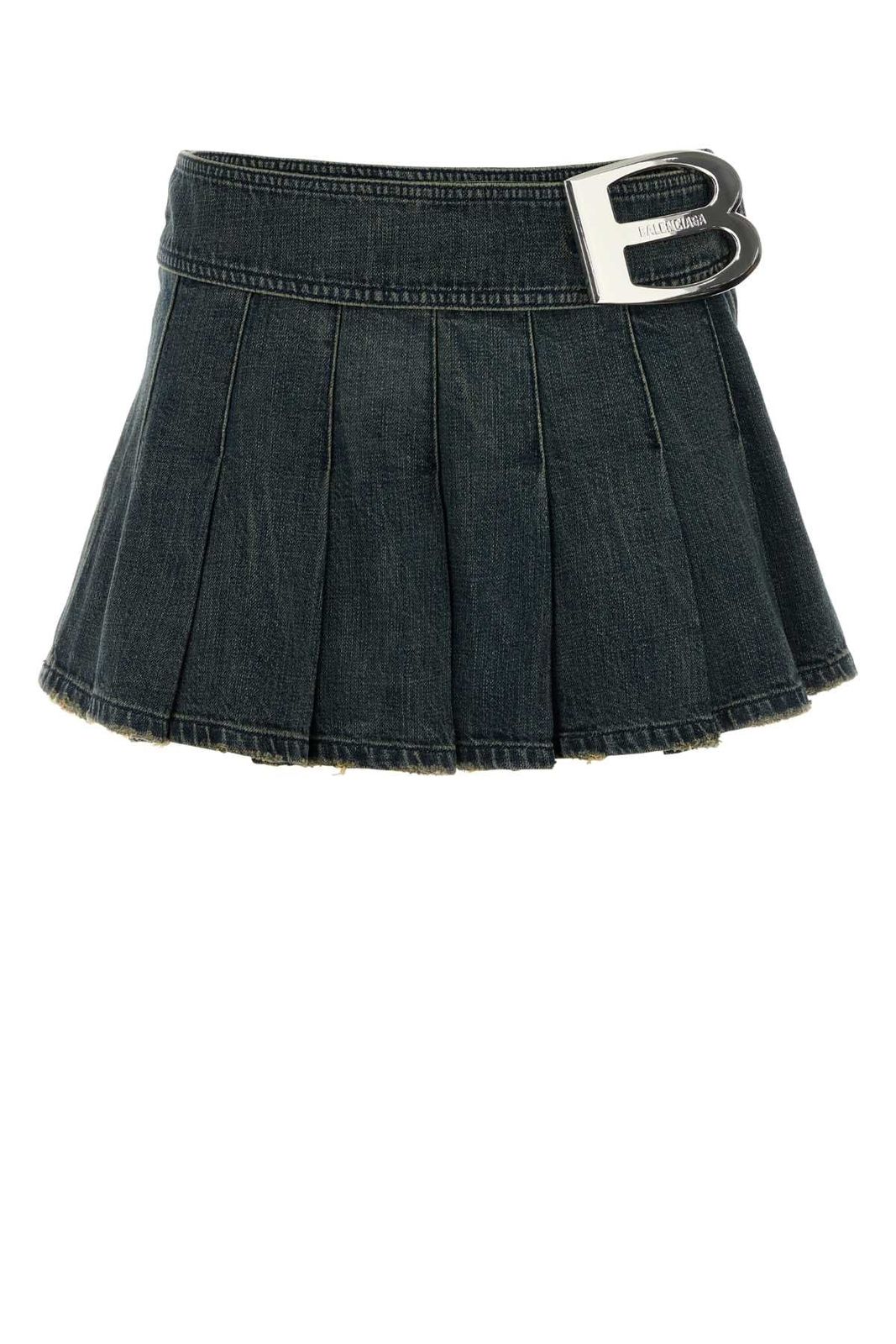 BALENCIAGA Balenciaga Buckle pleated skirt