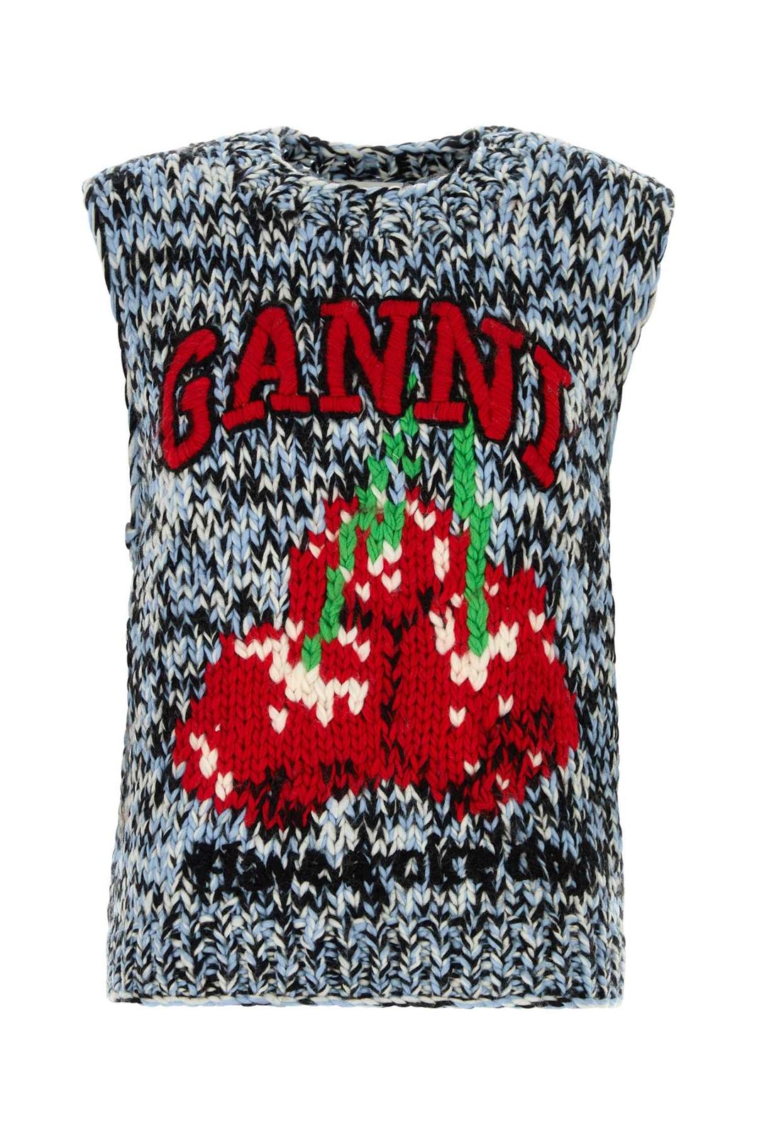 Ganni Heavy wool handknit vest
