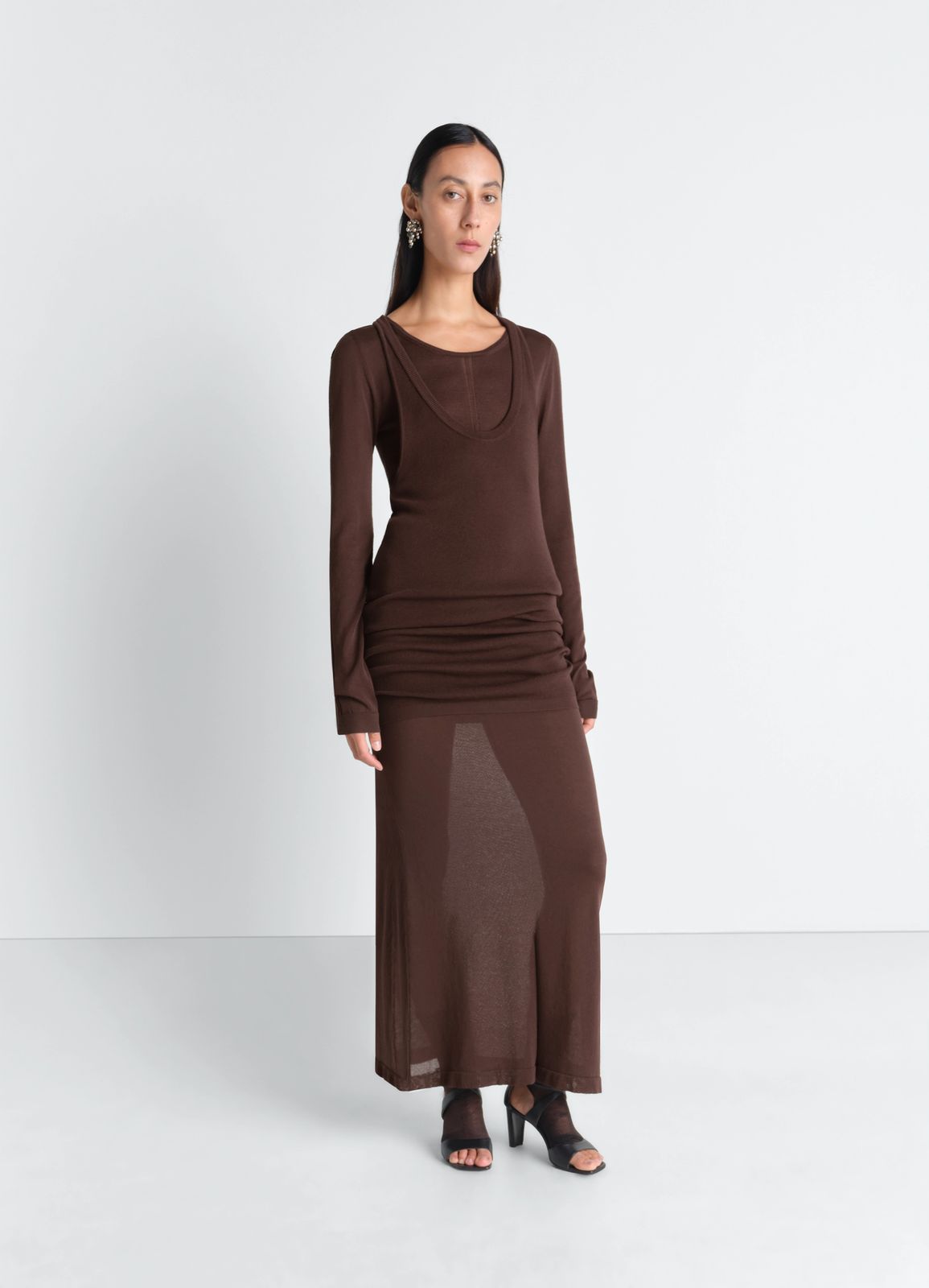Lemaire Long sleeve tube dress