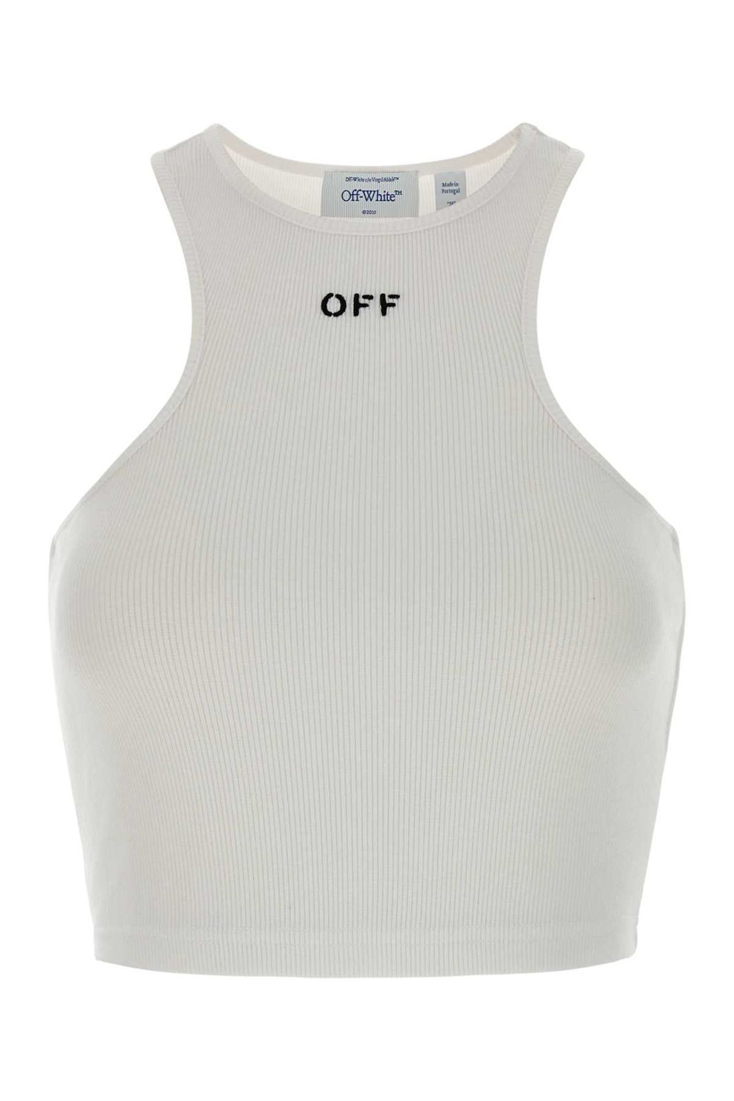 Off White Off stamp rib rowing top
