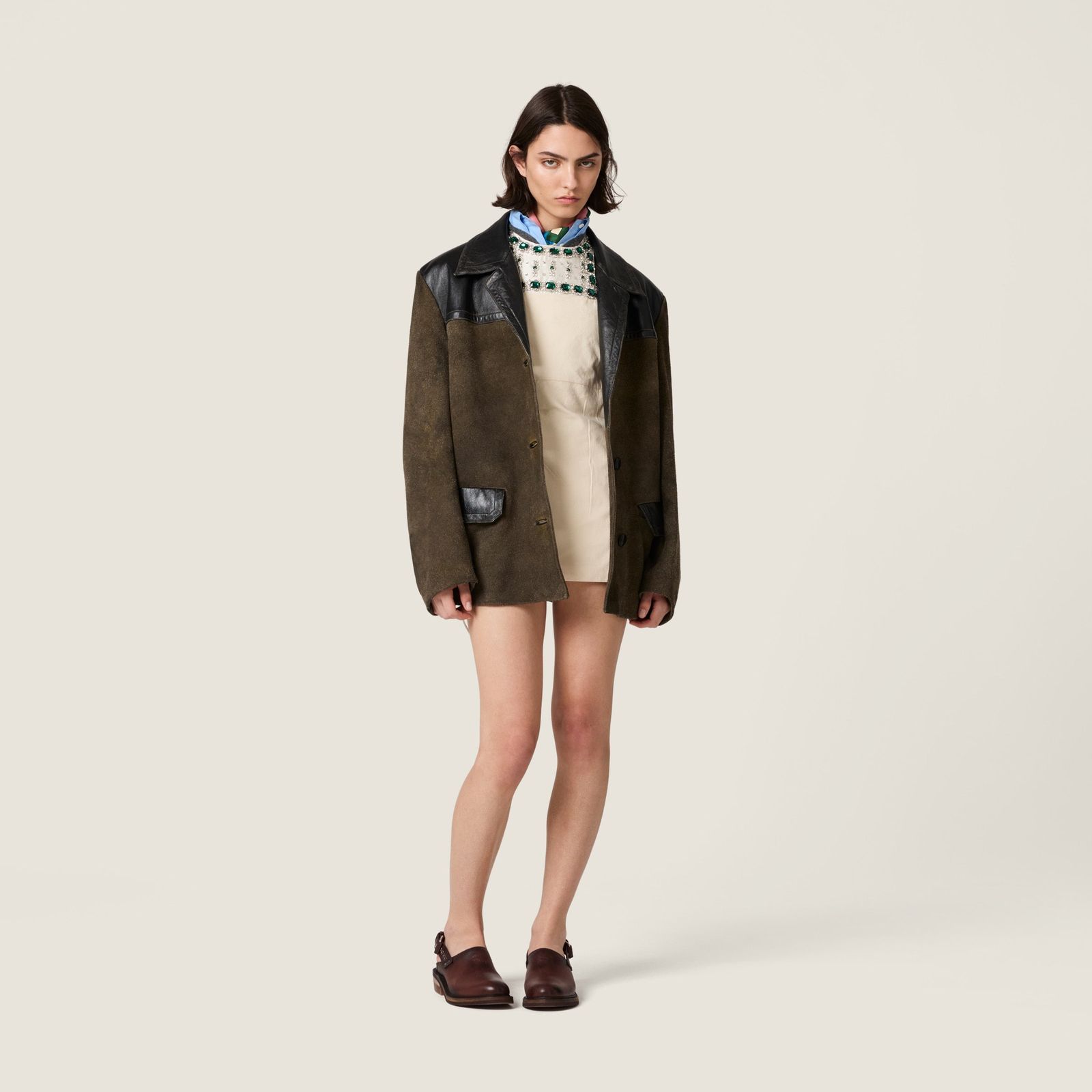 MIU MIU Miu Capi in pelle