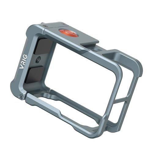 VRIG DJI Osmo Action 5Pro/4/3対応 ケージ アルミフレーム カメラマウント アクションカメラ保護ケース コールドシューマウント 1/4
