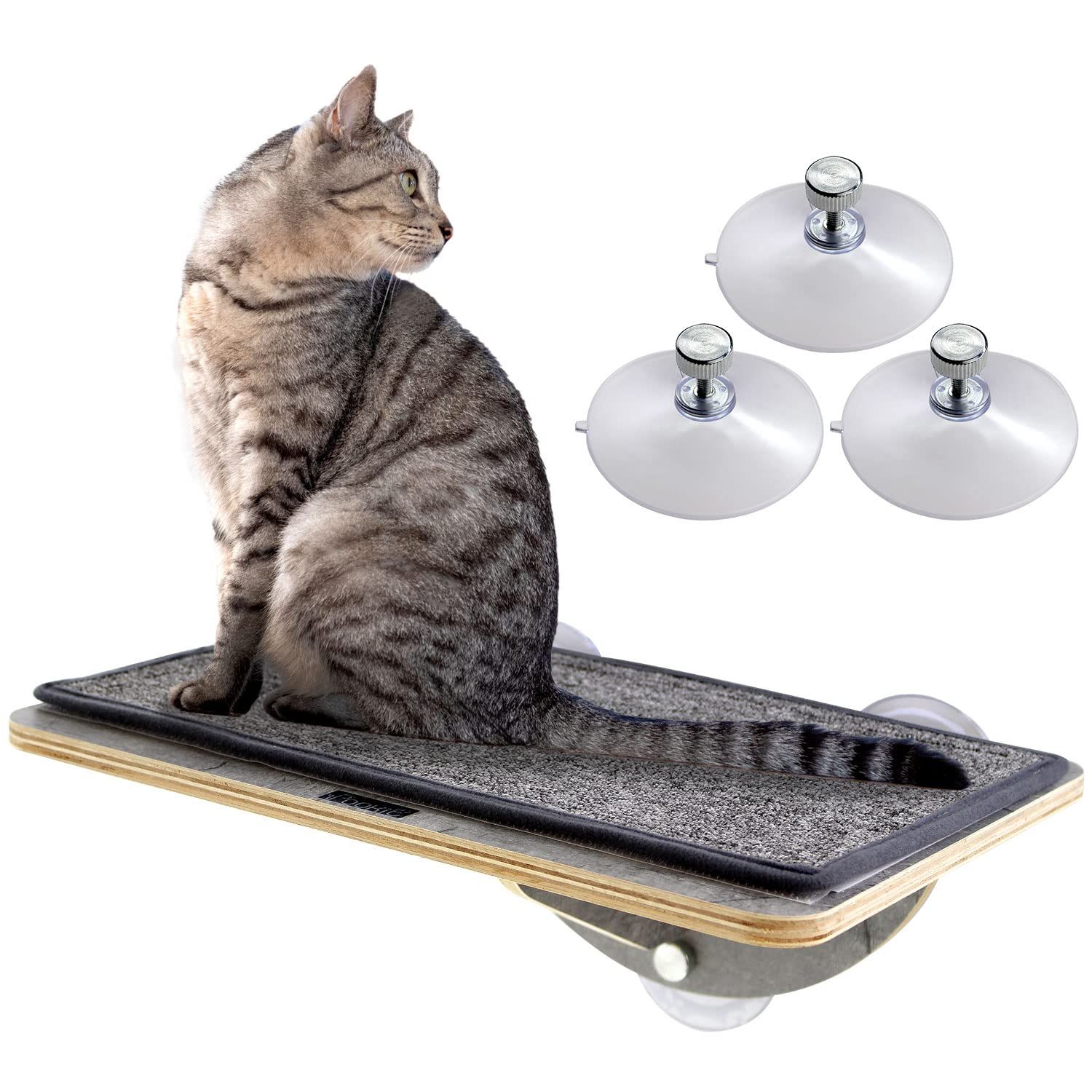 ★新品★POOKIE 猫 窓 ベッド キャット ステップ 爪とぎ 窓ベッド 猫ベッド キャットタワー 吸盤 取り付け 37919990 8,230円