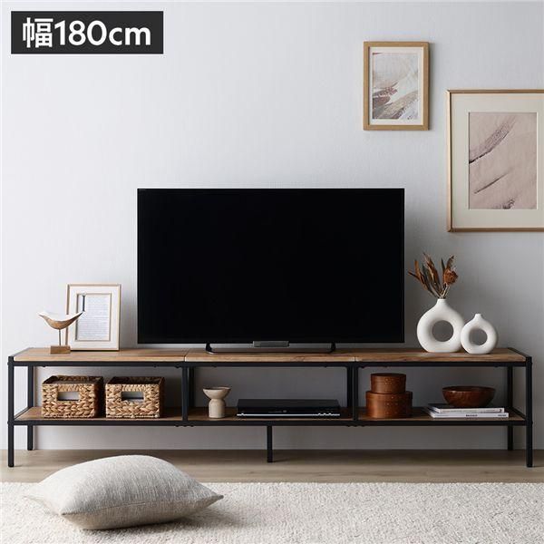 テレビボード テレビ台 単品 幅180cm ラスティックナチュラル オープンタイプ ローボード インテリア家具 TV台 TVボード 組立品 11,506円