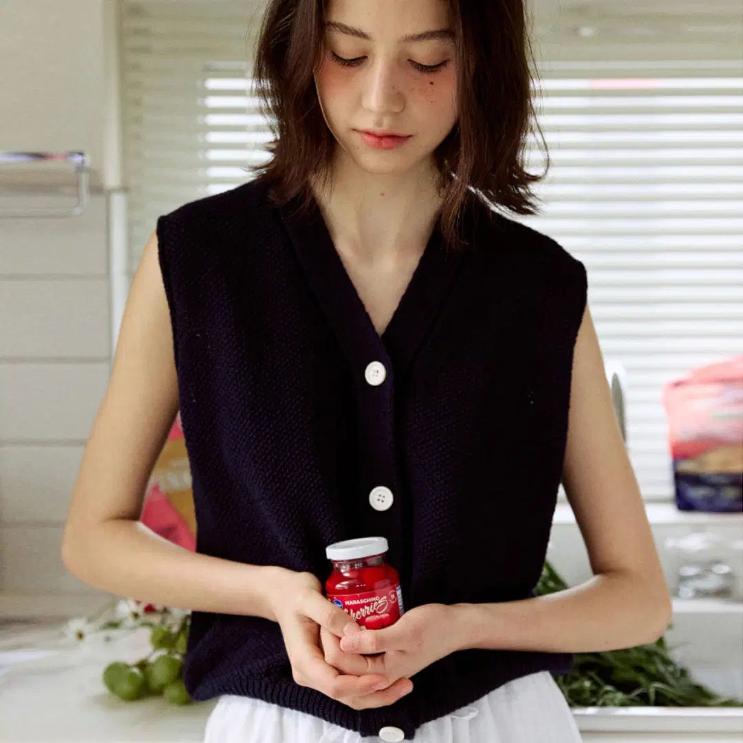 hfm hednフォレストマーケット 허니비 オープン ニット ベストカーディガン フリーサイズ 新品 6,094円