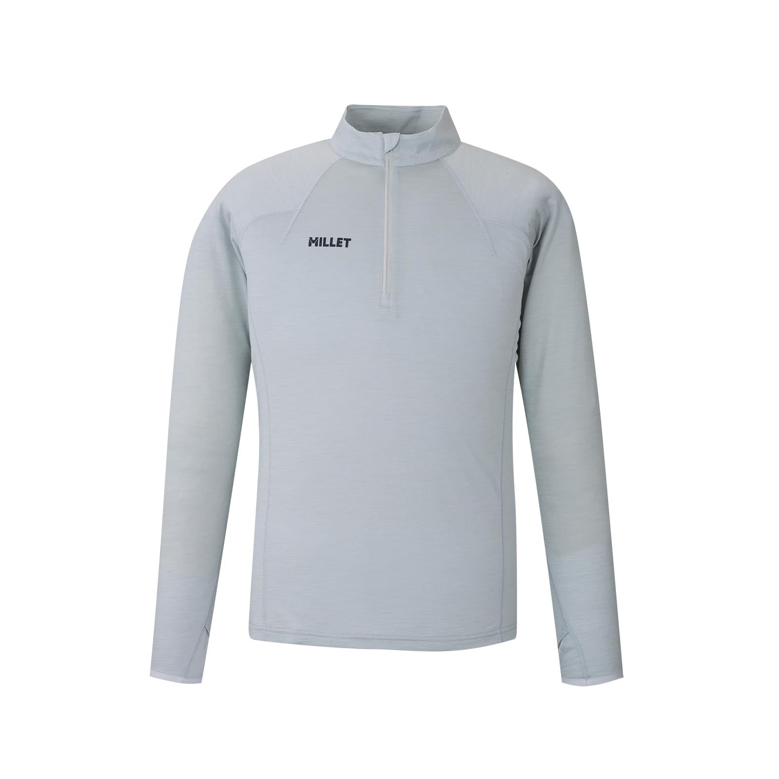 新品 [ミレー] UBIC WOOL ZIP LS M-SILVER-2XL-MIV03183
