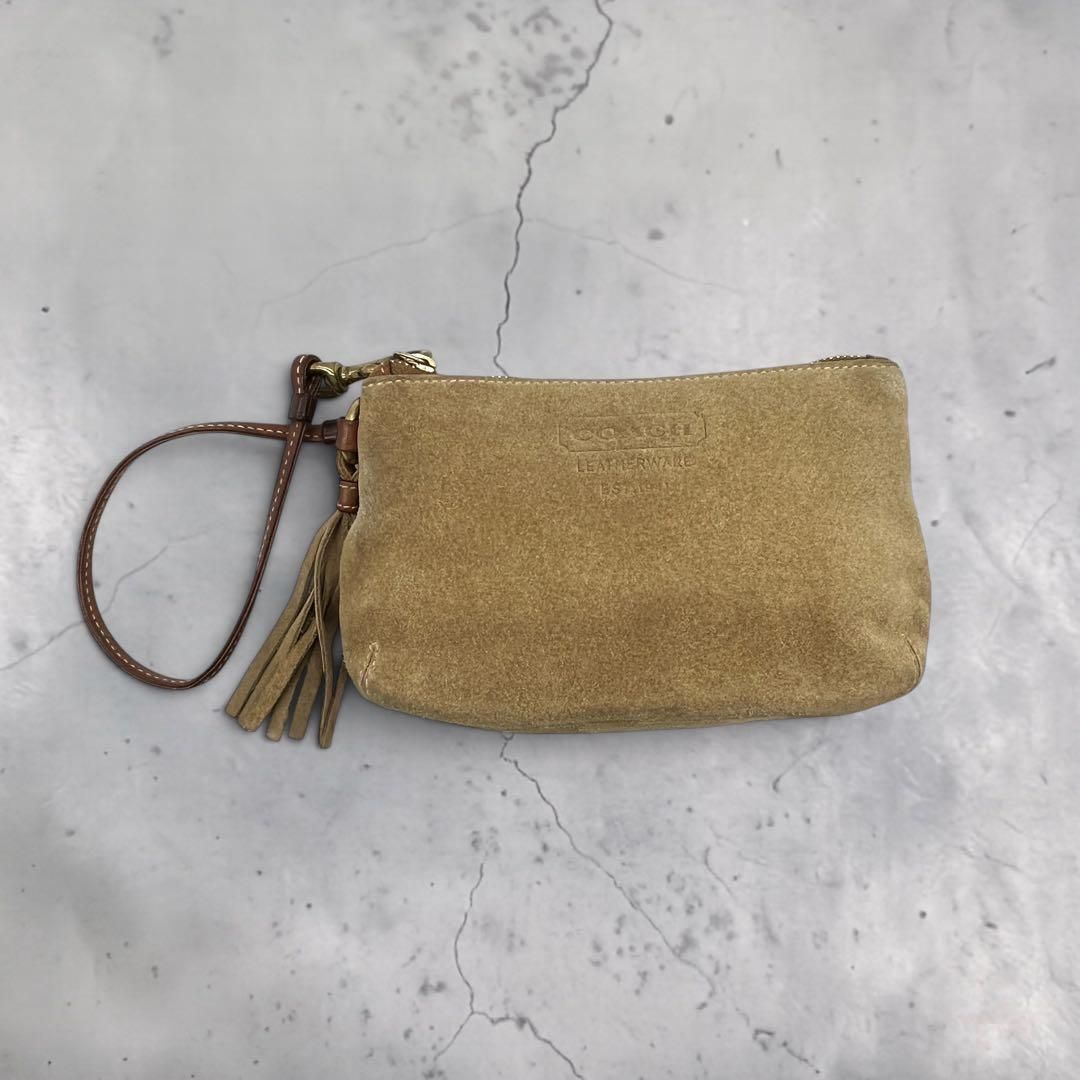 COACH Vintage Suede Tassel Wristlet 3398 7,685円
