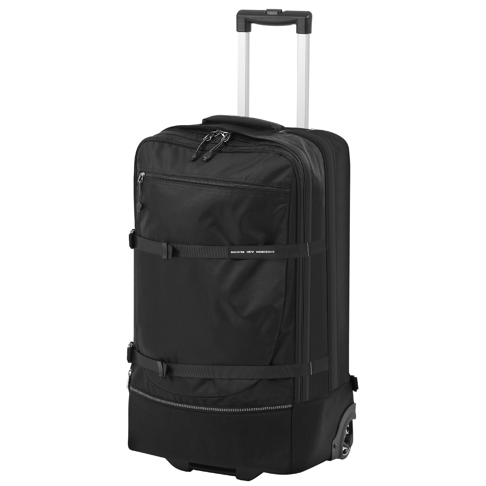 新品 [DISCOVER NEW HORIZONS] 背負えるソフトキャリー 背負いの機能も充実 (Black Large)