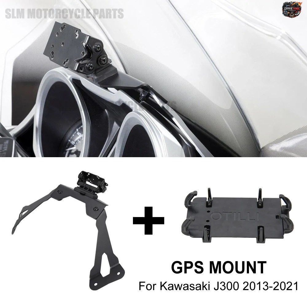 カワサキ J300 用スマートフォンナビゲーション GPS プレートブラケットアダプターホルダーキット J300 2013-2021 2014 - 18