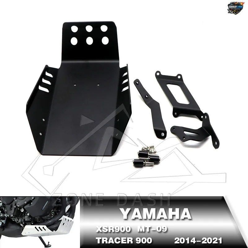 ヤマハ MT09 FZ09 MT 2014-2019 - 21 XSR900 TRACER 900 用モーターサイクルエンジンベースシャーシ保護カバースキッドプレート