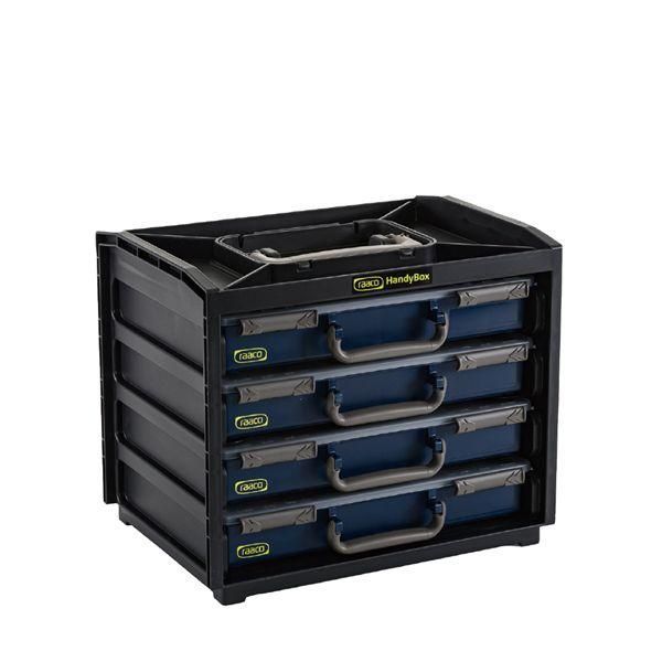 RAACO ラーコ 4段ハンディボックスセット パーツケース 4個付 積載量25kg