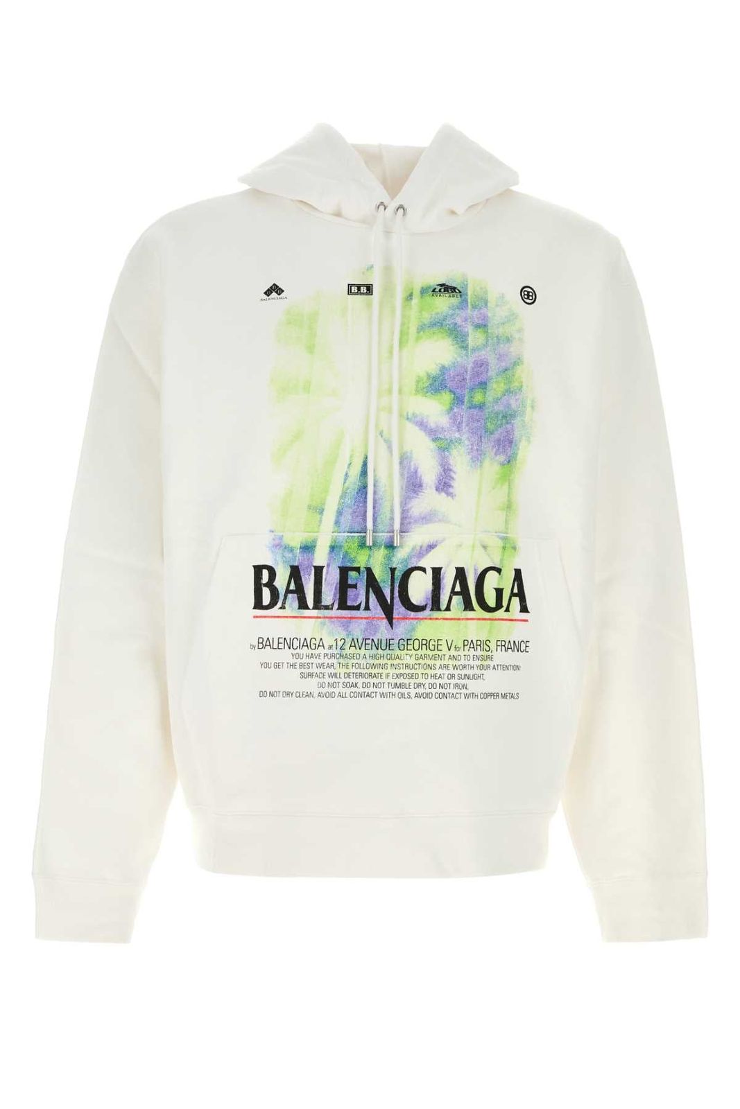 【新品・最安値】Balenciaga Oversized hoodie WHITE 正規品 Tシャツ 80,190円