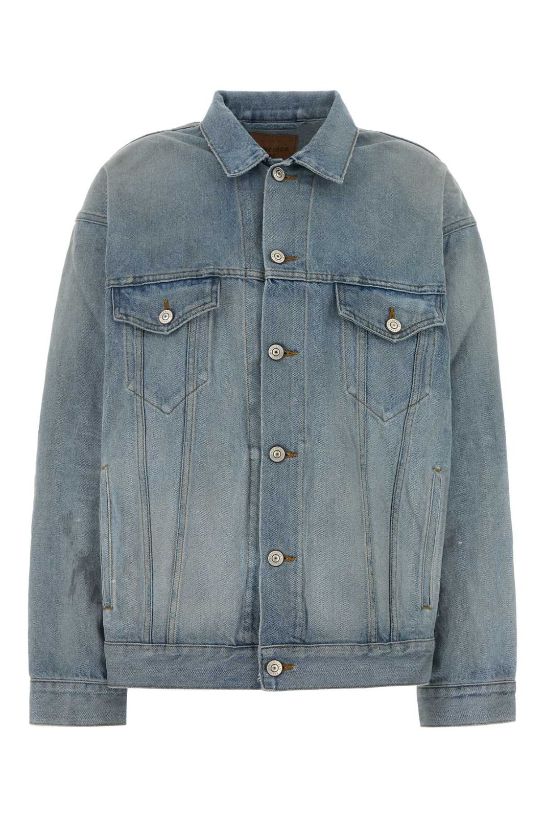 【新品・最安値】Balenciaga Regular jacket DIRTY LIGHT BLUE 正規品 Gジャン・デニムジャケット・カバーオール