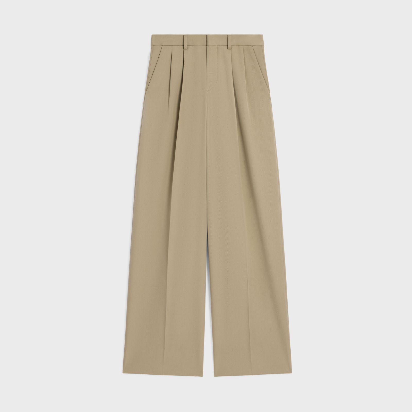 【新品・最安値】Celine Pleated trousers BEIGEMILITAIRE 正規品 その他