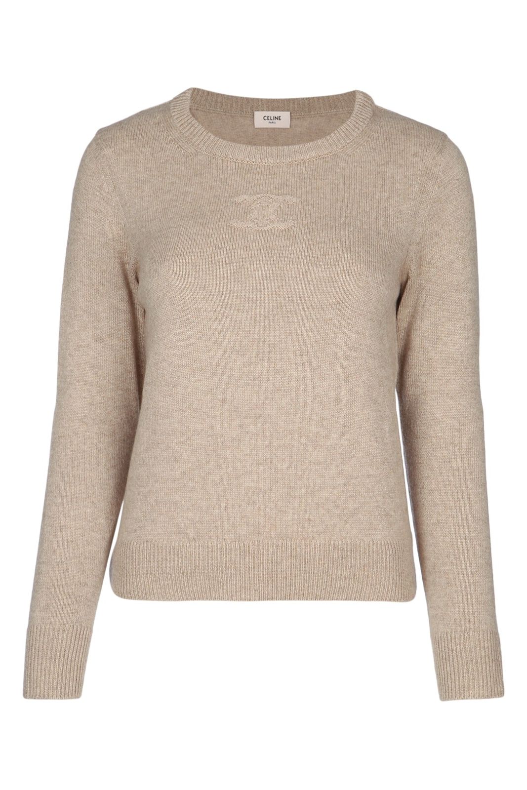 【新品・最安値】Celine Pull col rond triomphe OATMEAL1 正規品 その他 97,460円