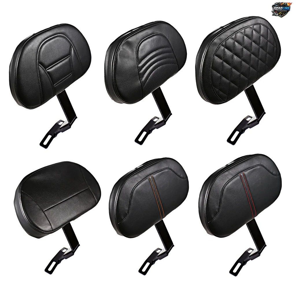 ブラック プラグイン ドライバー バックレスト キット ライダー バックレスト ハーレー ファットボーイ ヘリテージ ソフテイル 2007-2017 C