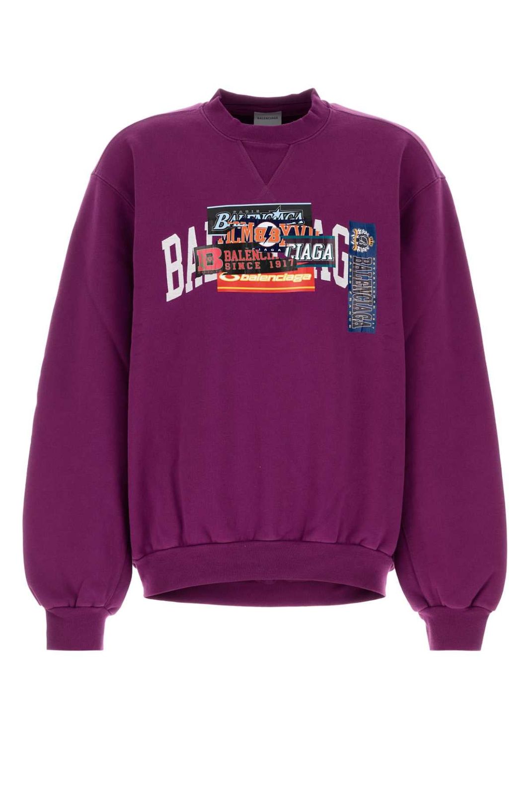 【新品・最安値】Balenciaga Round fit crewneck VIOLET 正規品 Tシャツ
