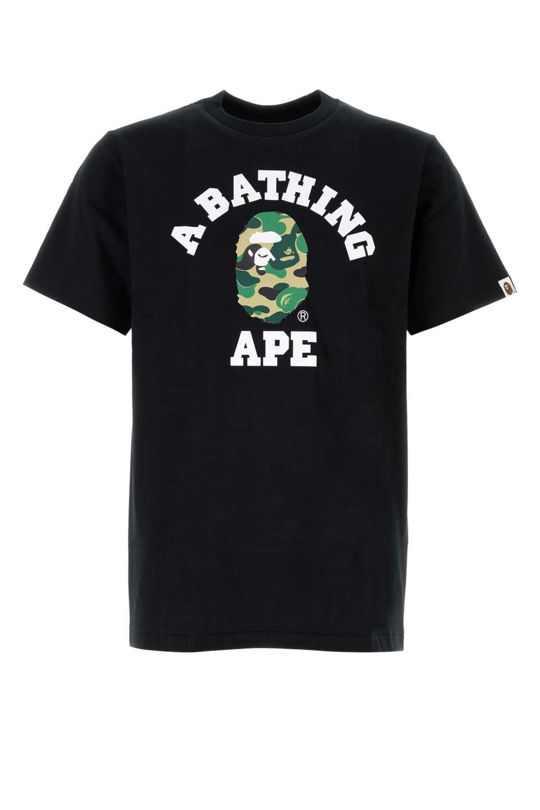 【新品・最安値】Bape Abc camo college tee m BLACKXGREEN 正規品 Tシャツ