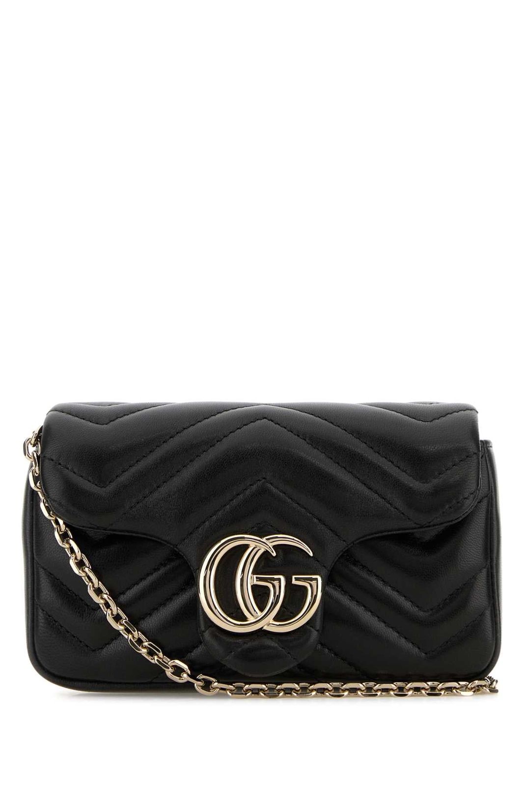 【新品・最安値】Gucci Mini bag with removable shoulder BLACKBLACKBLACK 正規品 ショルダーバッグ