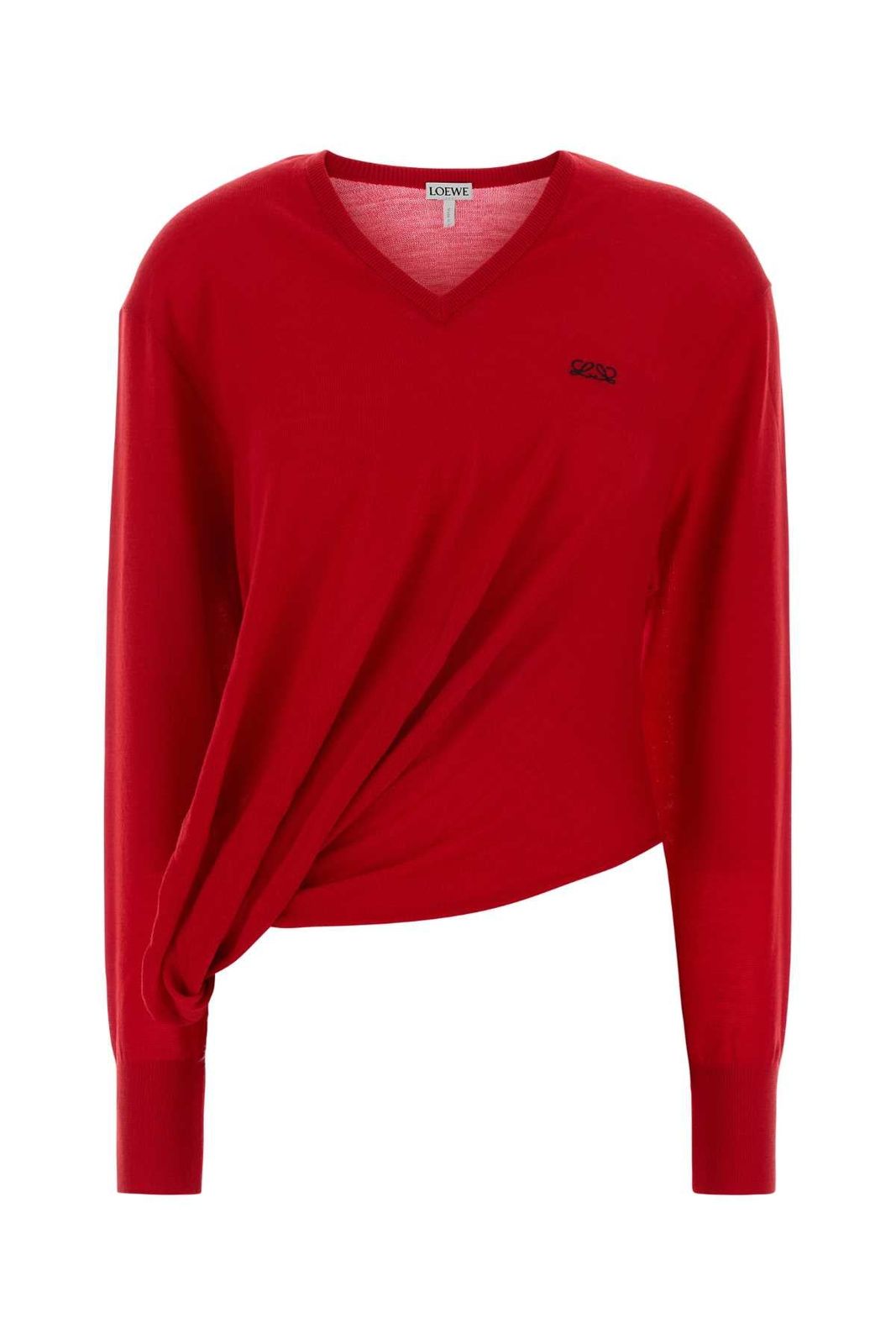 【新品・最安値】Loewe Draped sweater RED 正規品 ノースリーブ 73,370円