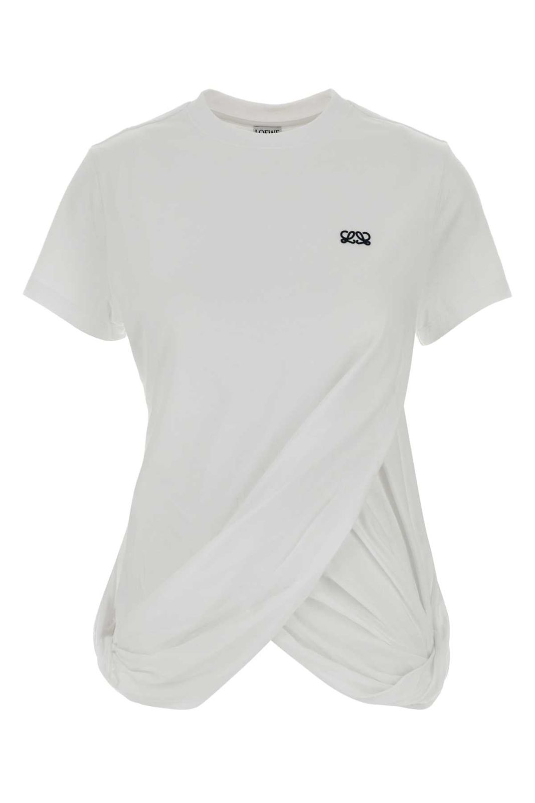 【新品・最安値】Loewe Draped t-shirt WHITE 正規品 半袖(Tシャツ)