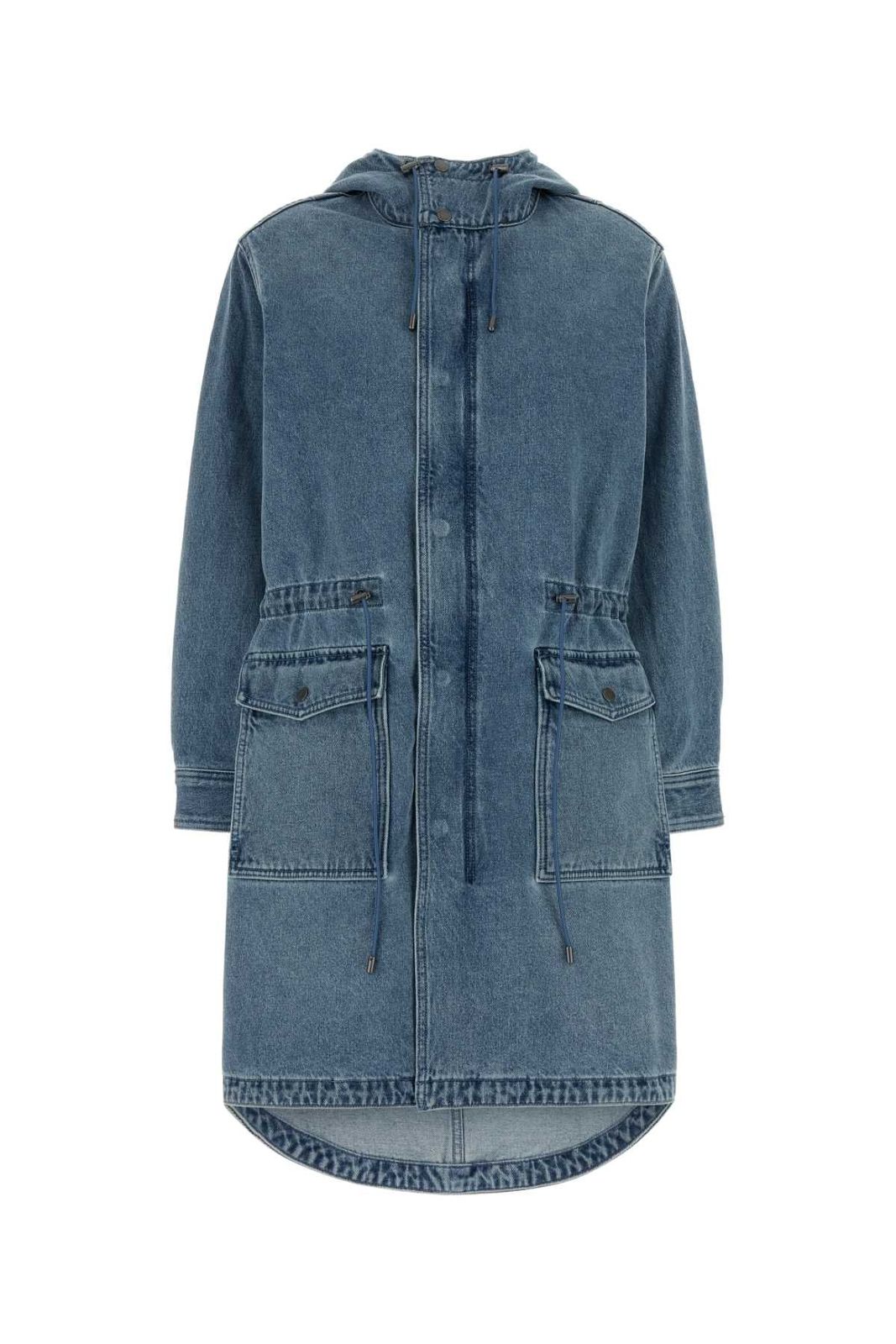 【新品・最安値】Michael By Michael Kors Oversized denim parka HORIZONWASH 正規品 Gジャン・デニムジャケット・カバーオール 32,045円