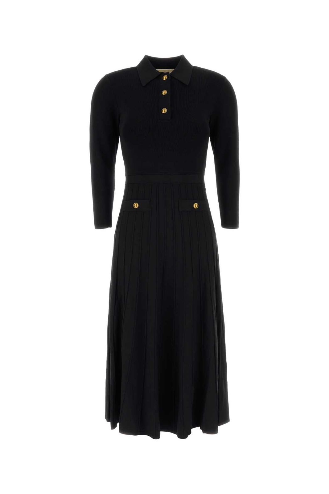 【新品・最安値】Michael By Michael Kors Polo flare midi dress BLACK 正規品 その他