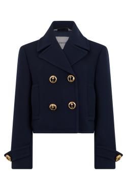 【新品・最安値】Balenciaga Short wool jacket with decorative buttons 正規品 その他