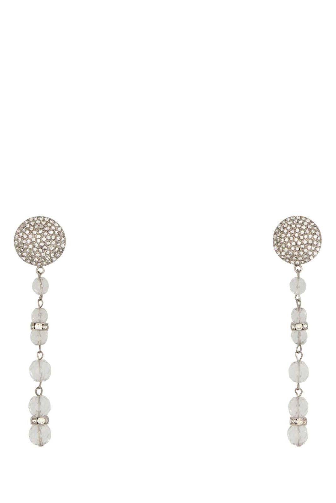 【新品・最安値】Alessandra Rich Crystal earring with glass pendant CRYSILVER 正規品 イヤリング 25,704円