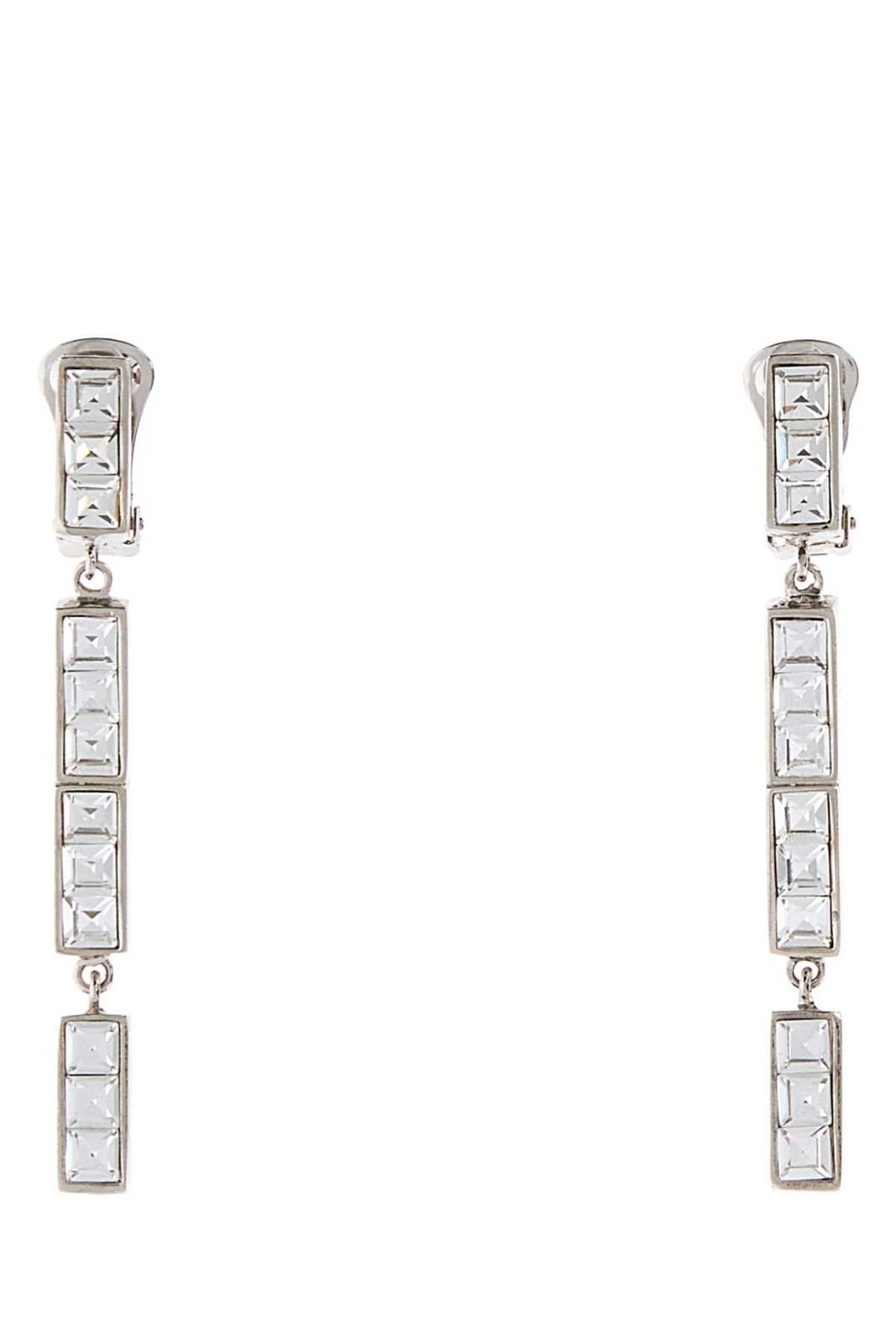 【新品・最安値】Alessandra Rich Crystal pendant earrings CRYSILVER 正規品 イヤリング